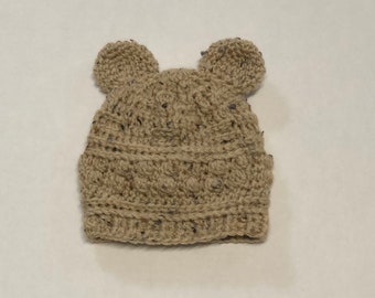 BABY SHOWER GIFT | Newborn Bear Hat | Baby Coming Home Outfit | Baby Hat