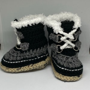 BABY BOOTIES NEWBORN Gift Baby Shower Gift Baby shoes Crochet Boots Crochet Baby Boots Newborn Boots Newborn Booties, image 7