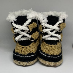 BABY BOOTIES NEWBORN Gift Baby Shower Gift Baby shoes Crochet Boots Crochet Baby Boots Newborn Boots Newborn Booties, image 9