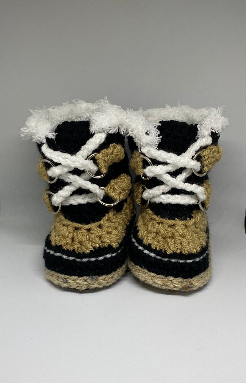BABY BOOTIES NEWBORN Gift Baby Shower Gift Baby shoes Crochet Boots Crochet Baby Boots Newborn Boots Newborn Booties, image 9