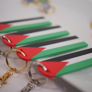 Palestine flag keychain | Dogtag | Keyring | Keyfob | Bagtag | Plastic bagtag | 3d Printed keychain