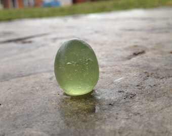 Lake Erie Beach Glass unique colored green