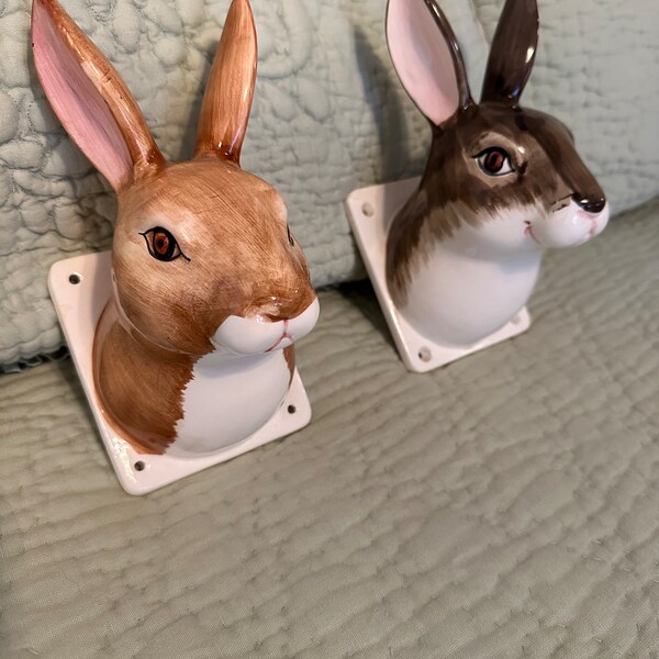 Ceramic Rabbit Head Etsy