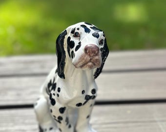 Terracotta Dalmatian figure made in Italy
