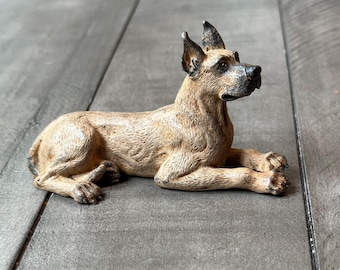 Vintage metal great dane figurine