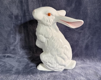 White standing rabbit figurine