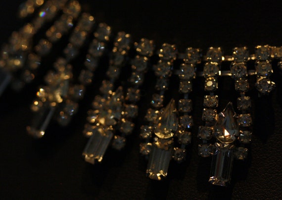 Elegant vintage rhinestone choker - image 2