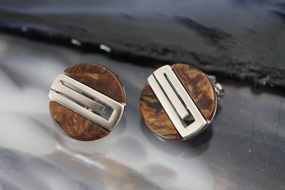 Vintage Givenchy Architectural Modern Clip on Ear… - image 3