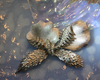 Trifari Alfred Philippe Rhodium Plated Coquilles Collection Sea Life Brooch