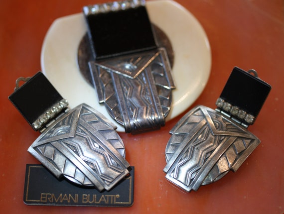 Remarkable Ermani Bulatti Vintage Deco Demi Parure - image 2