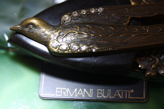 Early Ermani Bulatti Art Deco Swallow Bronze and … - image 4