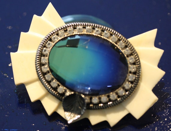 Exquisite Rare Ermani Bulatti Art Deco Brooch - image 1