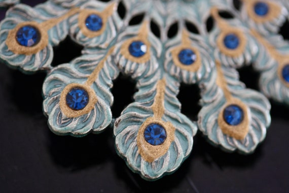 Catherine Popesco France Vintage Peacock Brooch P… - image 2