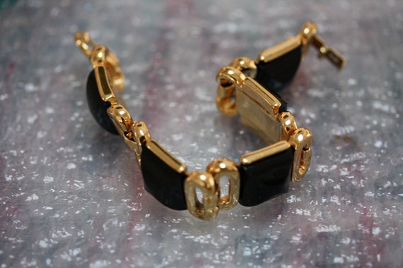 Crown Trifari Vintage Art Deco Modernist Bracelet… - image 10