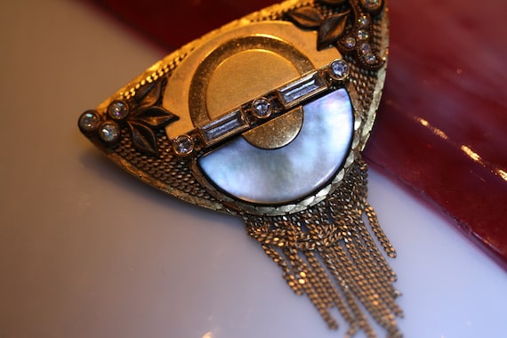 Elegant Art Deco Vintage Brooch/Pendant from Mare… - image 4