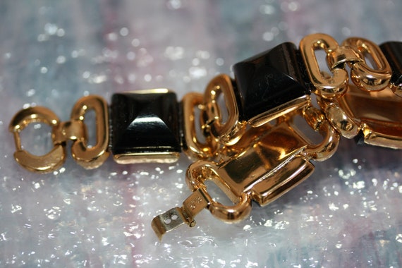 Crown Trifari Vintage Art Deco Modernist Bracelet… - image 5