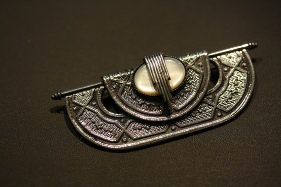 Fabulous Early Art Deco Ermani Bulatti Brooch Pin - image 4