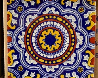 9 ~Talavera Tiles handmade  3 "X 3"