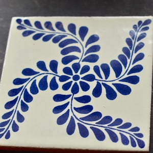 90 Mexican Talavera Tiles handmade, Hand painted 4 &quot;X 4&quot;