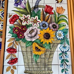 35 pieces Mexican Tile Wall Mural