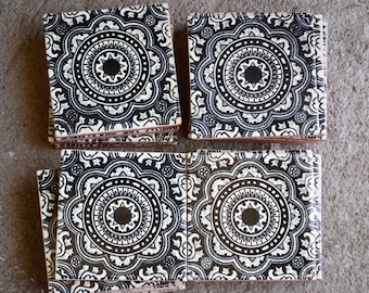 50 Mexican Talavera Tiles handmade- Hand painted 4 "X 4"