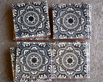 50 Mexican Talavera Tiles handmade- Hand painted 4 &quot;X 4&quot;