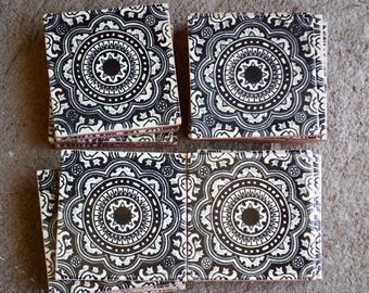 50 Mexican Talavera Tiles handmade- Hand painted 4 "X 4"