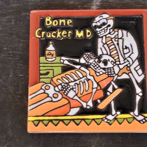 Talavera Mexican Tile- Day of the Dead /Catrin Dentist