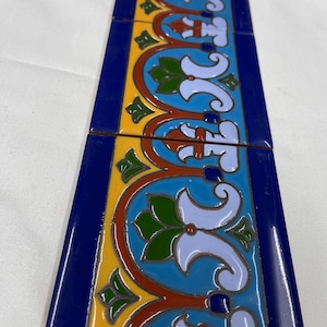 10   Mexican Talavera Tiles handmade- Hand painted 4 &quot;X 4&quot;