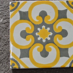 11 piecesTalavera Tiles 6x6 "handmade.