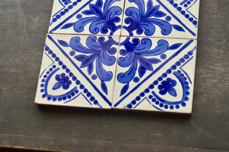 88 piezas de azulejos mexicanos 4x4 | Etsy