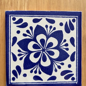 40 Mexican Talavera Tiles handmade- Hand painted 4 &quot;X 4&quot;