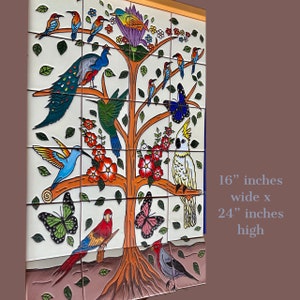 24  pieces Mexican Tile Wall Mural