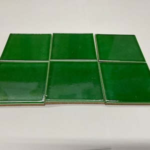 メキシコ産タラベラタイル90枚。ハンドメイド - ハンドペイント 4インチ x 4インチ。