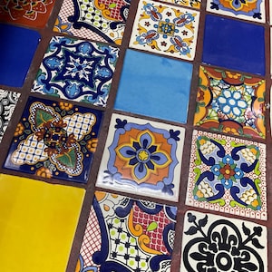 36 Mixed Tiles of Talavera 4 x4 &quot;&#39;- Handmade