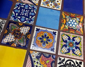 36 Mixed Tiles of Talavera 4 x4 &quot;&#39;- Handmade