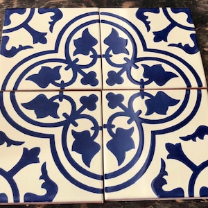 11 piecesTalavera Tiles 6x6 "handmade.