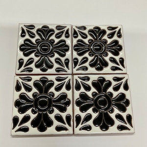 10 Mexicaanse Talavera-tegels handgemaakt - Handgeschilderd 4 &quot;X 4&quot;
