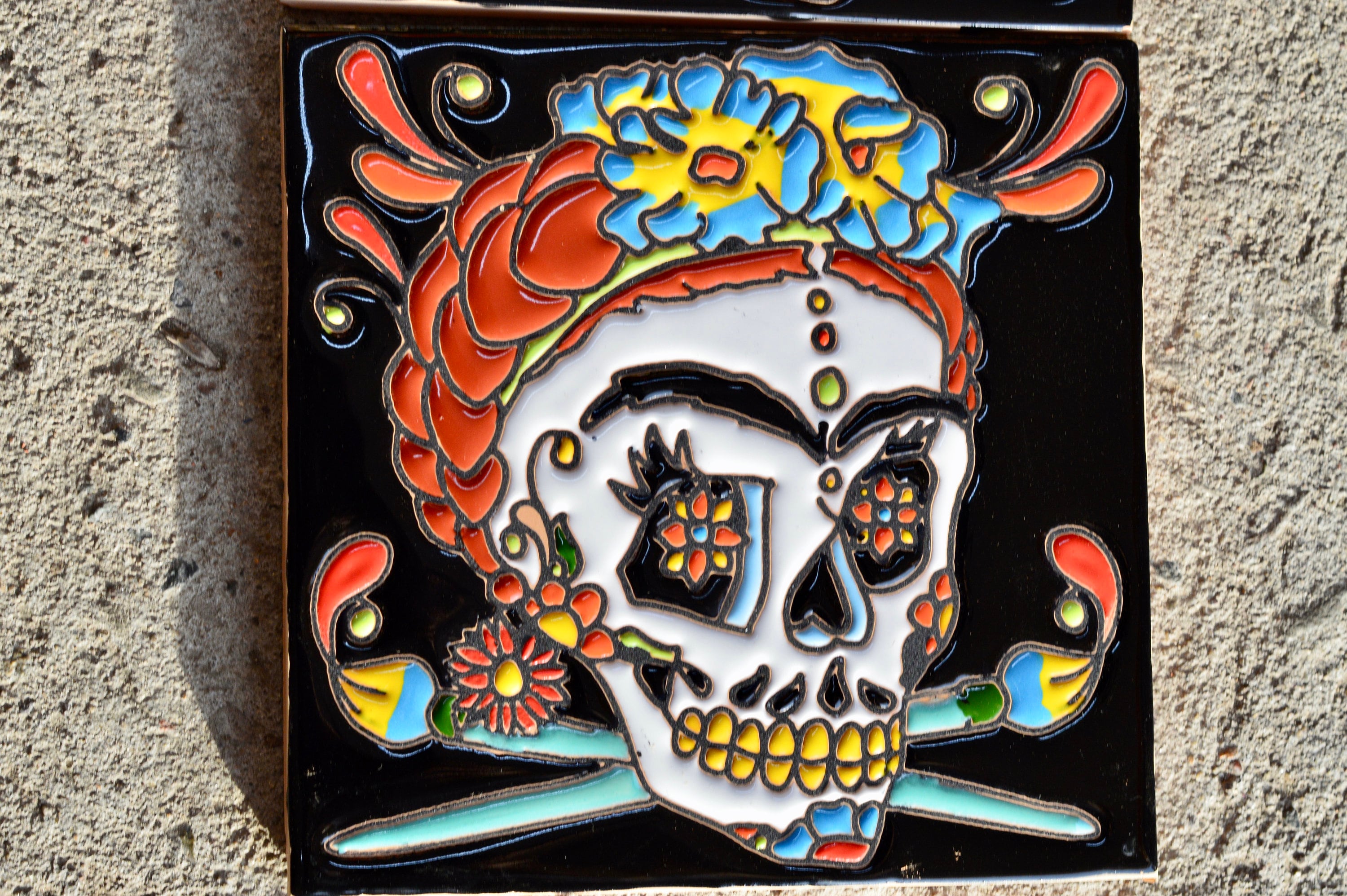 Catrina FRIDA KAHLO / 6x6 Tile - Etsy