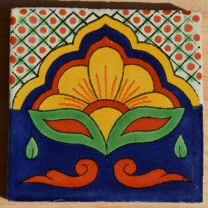 90 Mexican Talavera Tiles handmade-hand painted 4 &quot;X 4&quot;