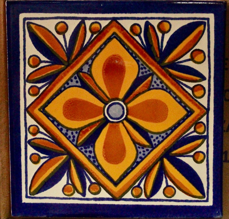40 Mexican Talavera Tiles Handmade Hand Painted 4 x Etsy