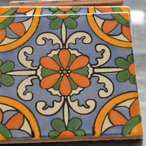 11 piecesTalavera Tiles 6x6 &quot;handmade.