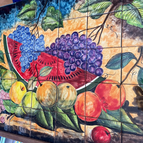 Large Tile Mural Etsy