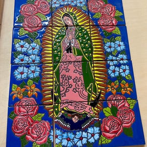 12 pieces Mexican Tile Wall Mural