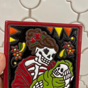 Talavera Mexican Tile- Day of the Dead / Mom Catrina