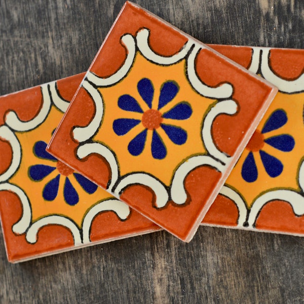 9 ~Talavera Tiles handmade  3 "X 3"