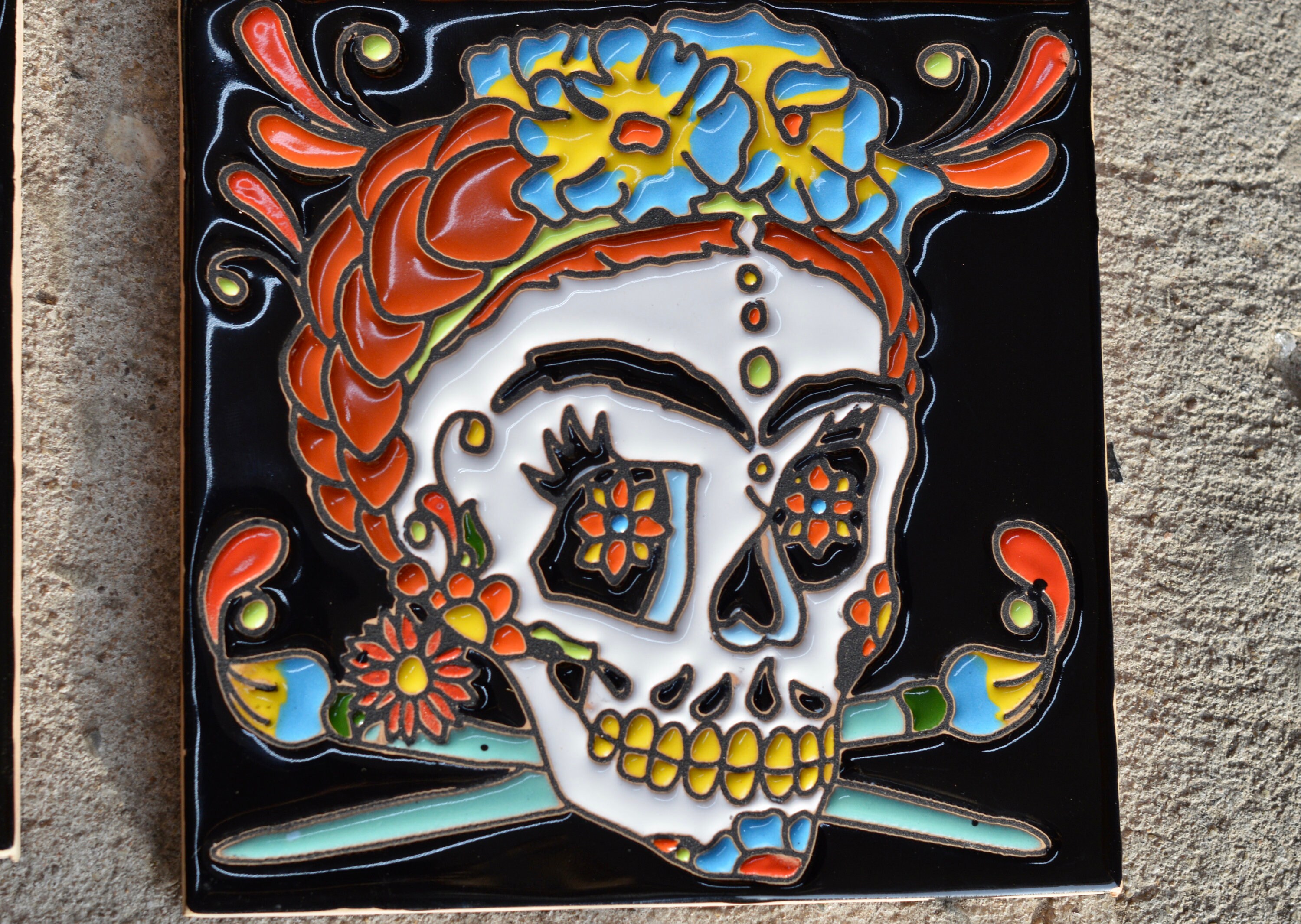 Catrina FRIDA KAHLO / 6x6 Tile - Etsy