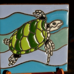 6  Azulejos Talavera Tortugas  4x4&quot;