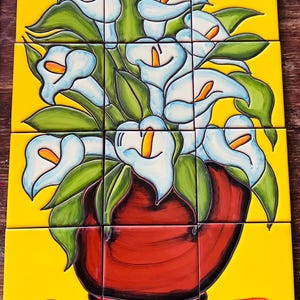 12  pieces Mexican Tile Wall Mural
