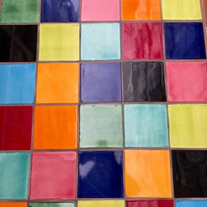 40- Azulejos Talavera con diseños mixtos- Pintadas a mano 6 &quot;X 6&quot;